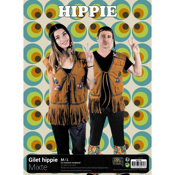 Festivitré Gilet Hippie Mixte