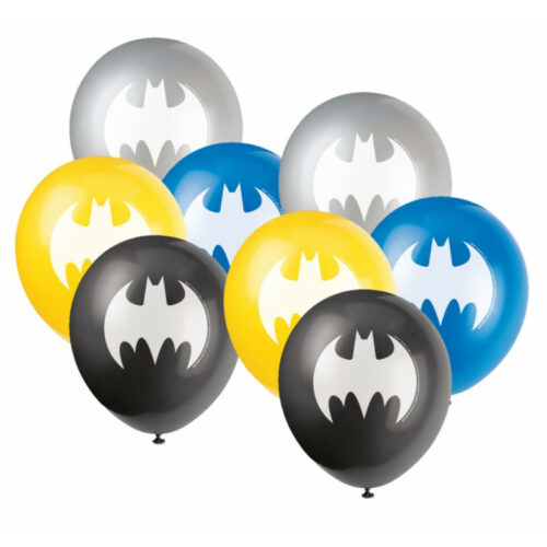 Festivitre 8 Ballons Latex 30 Cm Assortis Batman Avril 2021 1