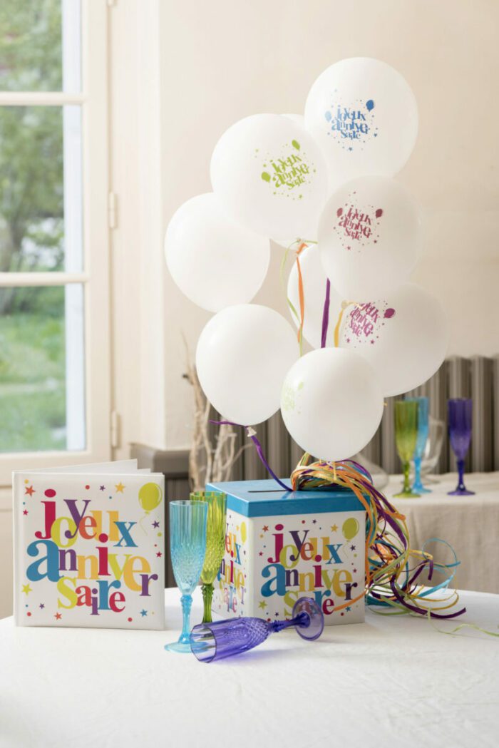 LIVRE D'OR JOYEUX ANNIVERSAIRE FESTIF MULTICOLORE