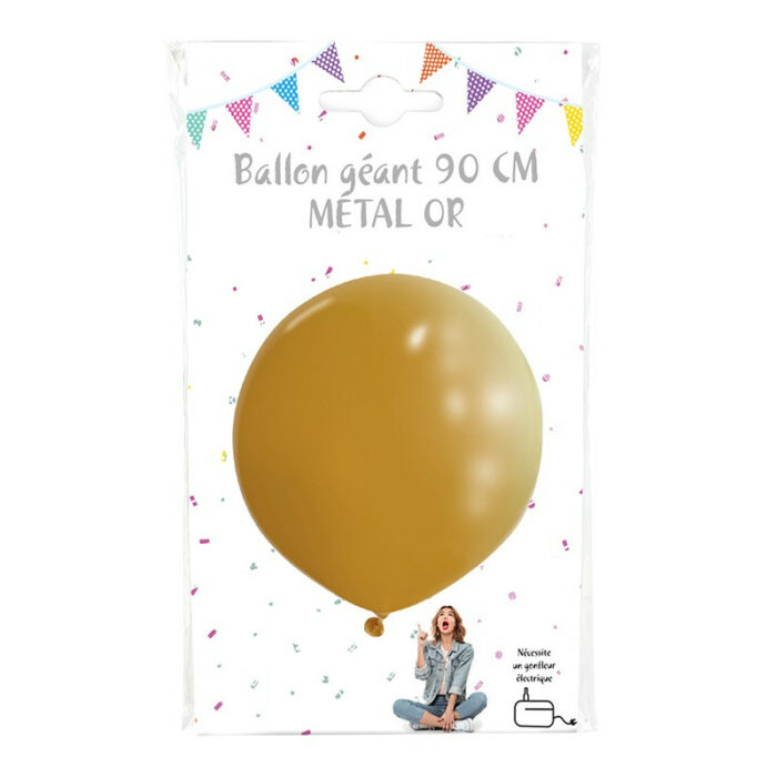 Festivitre Ballon Geant Metal Uni 90cm Or 1