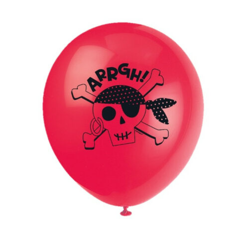 Festivitre 8 Ballons Latex 23 Cm Ahoy Pirate 1