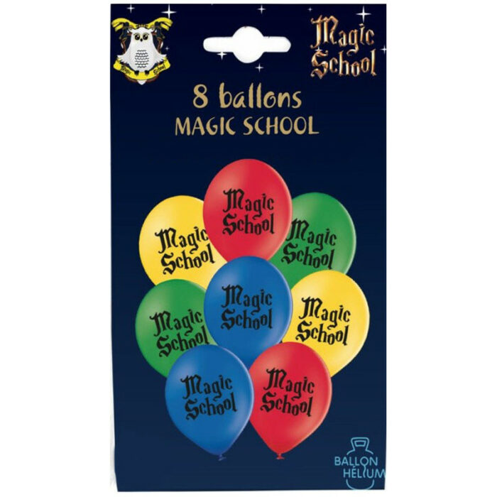 Festivitre 8 Ballons Latex 30 Cm Magic School 2
