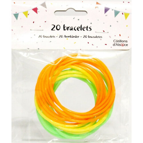 Festivitre Set De 20 Bracelets En Plastques 1