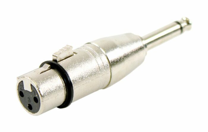 ADAPTATEUR XLR FEMELLE 3 POINTS / JACK MALE 6.35 MONO