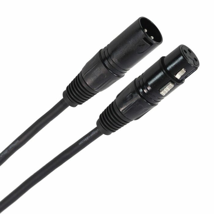 BLACK CABLE XLR MALE / XLR FEMELLE 20M