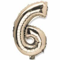 BALLON METAL OR CHIFFRE 6 – Image 2