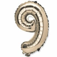 BALLON METAL OR CHIFFRE 9 – Image 2