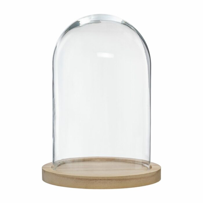 CLOCHE AVEC SOCLE EN BOIS H26 – Image 2