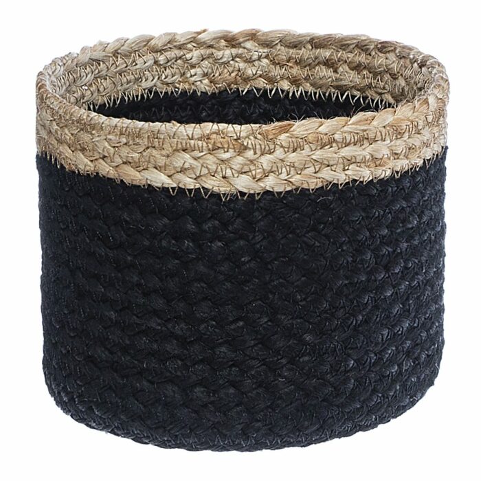 PANIER JUTE NOIR PM X3 – Image 3