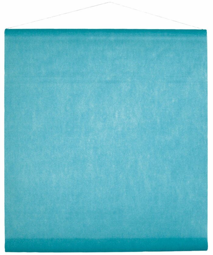 TENTURE DE SALLE INTISSE TURQUOISE ROULEAU DE 12M