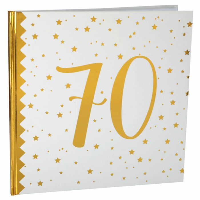 LIVRE D'OR METALLISE 70 ANS
