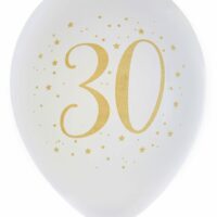 BALLON METAL OR 30 ANS PAR 8