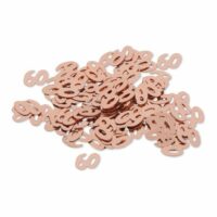 CONFETTIS METAL "60" ROSE GOLD 1 CM 17 GR – Image 2