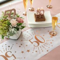 CHEMIN DE TABLE 18 ANS ROSE GOLD – Image 2