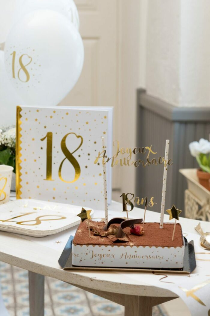 DECO GATEAU OR 30 ANS – Image 2
