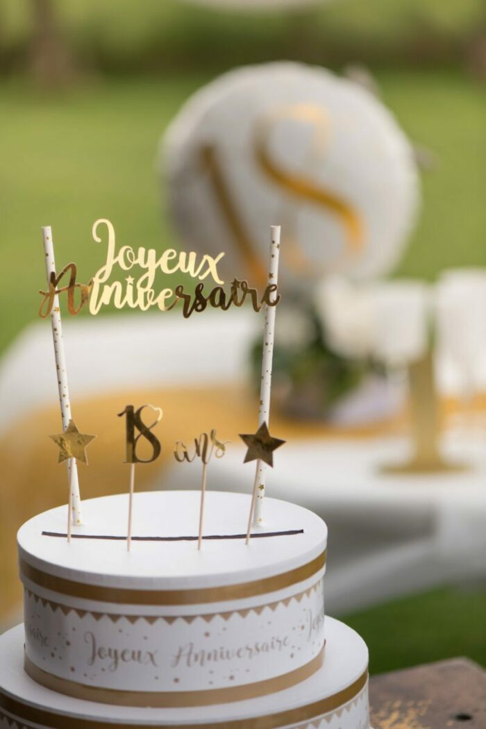 DECO GATEAU OR 30 ANS – Image 3