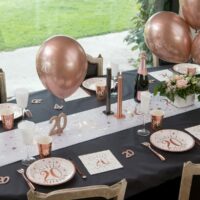 CHEMIN DE TABLE 18 ANS ROSE GOLD – Image 4