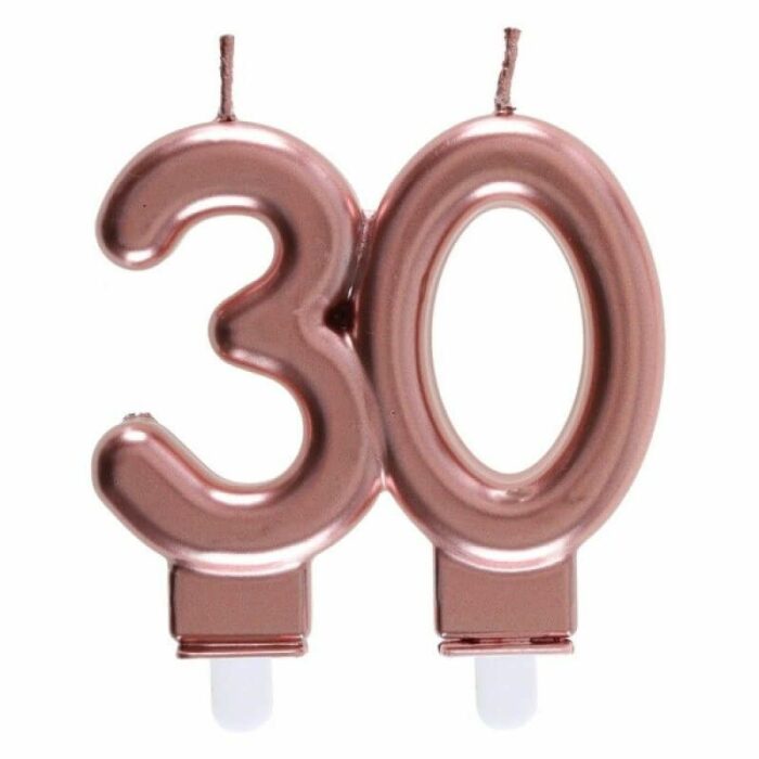 BOUGIE AGE ROSE GOLD 30 ANS