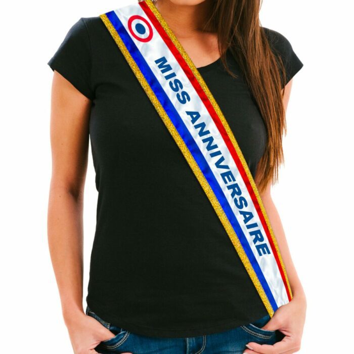ÉCHARPE MISS ANNIVERSAIRE