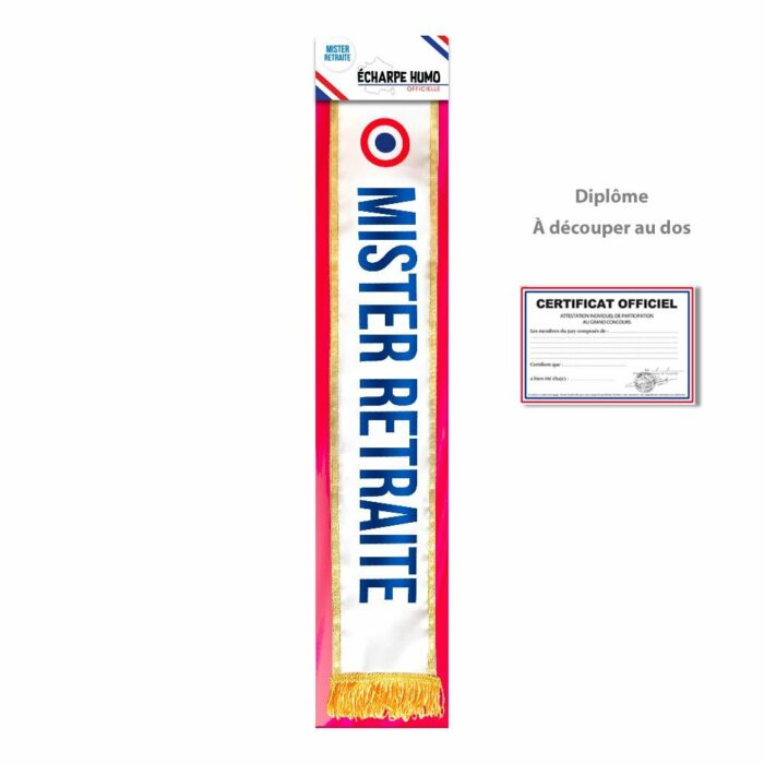 ÉCHARPE MISTER RETRAITE – Image 3