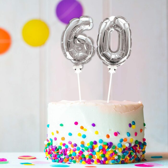 DECO GATEAU BALLON ARGENTE 6 – Image 2
