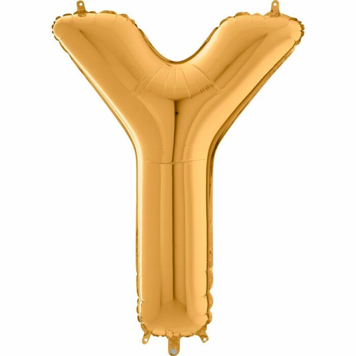 BALLON ALU LETTRE Z COULEUR OR 26" (66CM) – Image 2