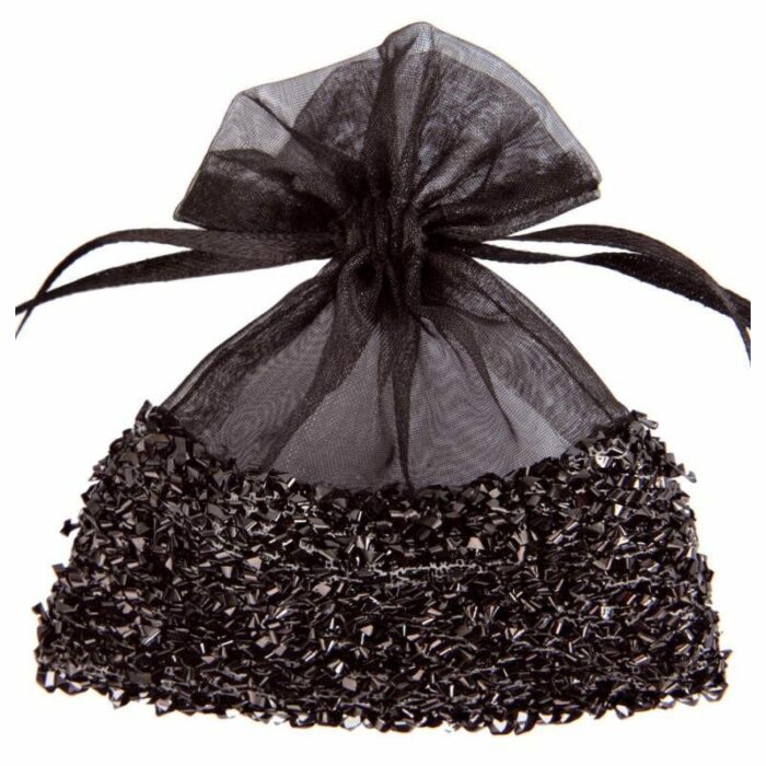 SACHET ORGANDI RESILLE NOIR – Image 2
