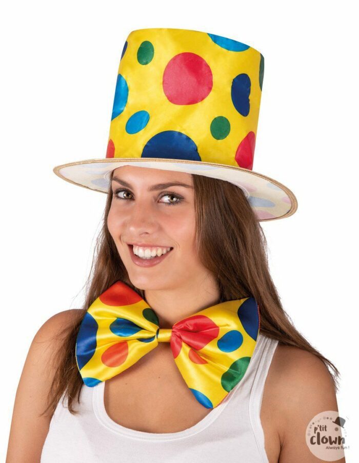 CHAPEAU HAUT DE FORME CLOWN