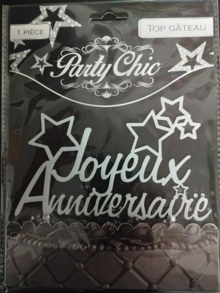 TOP GATEAU JOYEUX ANNIVERSAIRE
