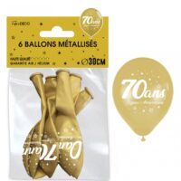 BALLONS METAL OR 30 ANS PAR 6 – Image 2