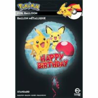 BALLON ALUMINIUM JOYEUX ANNIVERSAIRE POKEMON 17" – Image 2