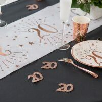 CONFETTIS PAILLETTES 20 ANS ROSE GOLD PAR 6 – Image 2