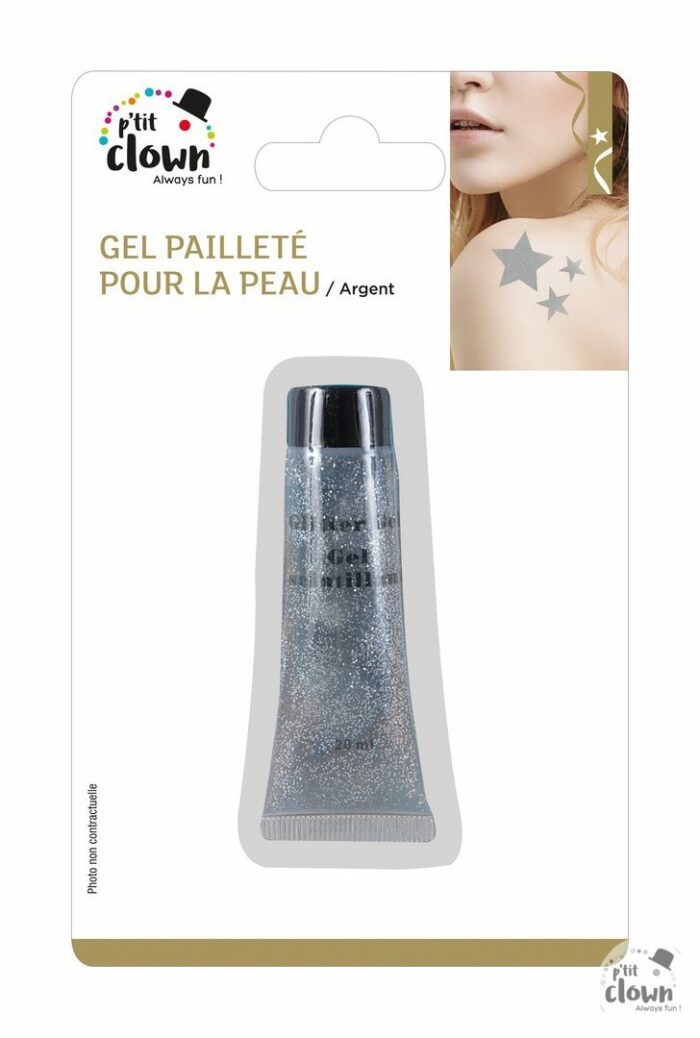 Gel pailleté - argent - 20 ml