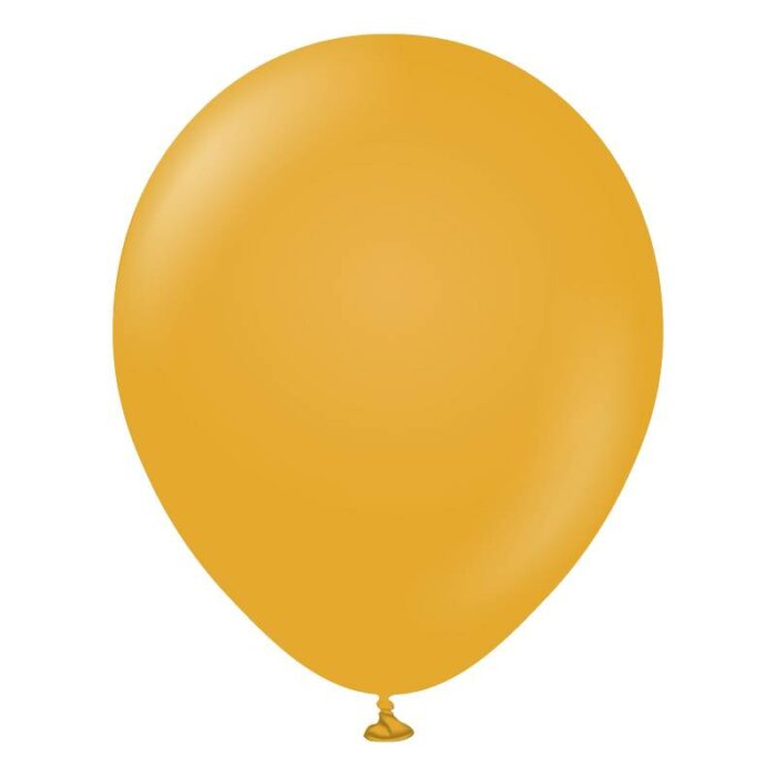 25 BALLONS MOUTARDE 13 CM