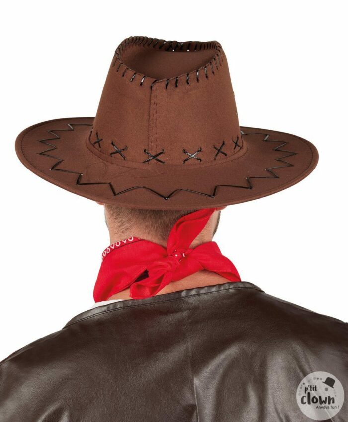 CHAPEAU STYLE NUBUCK COWBOY BUFFALO - MARRON – Image 3