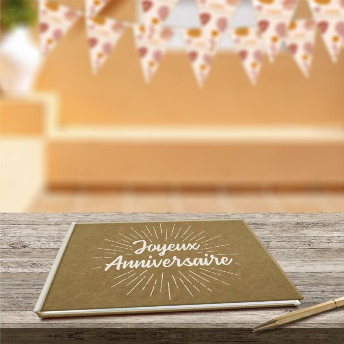 LIVRE D'OR JOYEUX ANNIVERSAIRE KRAFT
