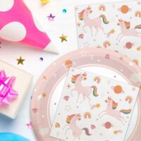 PACK 12 SERVIETTES LICORNE