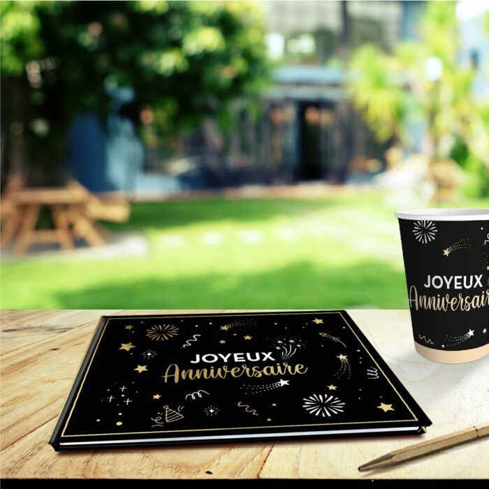 LIVRE D'OR JOYEUX ANNIVERSAIRE HAPPY PARTY