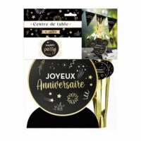 CENTRE DE TABLE JOYEUX ANNIVERSAIRE HAPPY PARTY – Image 3