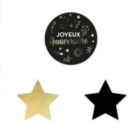 TRIO DECO DE TABLE JOYEUX ANNIVERSAIRE HAPPY PARTY – Image 2