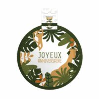 6 ASSIETTES JOYEUX ANNIVERSAIRE JUNGLE PARTY – Image 3