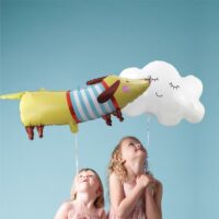 BALLON METAL CHIEN SAUCISSE