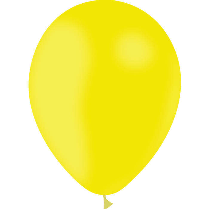 50 BALLONS JAUNE CITRON 30 CM