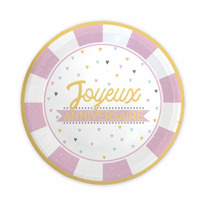 PACK 6 ASSIETTES ANNIV FILLE – Image 2