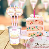 PACK 12 PAILLES JOYEUX ANNIVERSAIRE FILLE