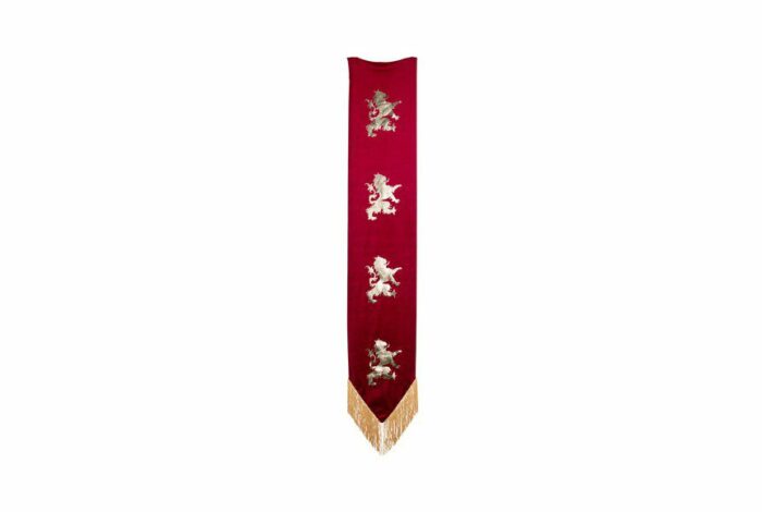 CHEMIN DE TABLE ORIFLAMME TISSU MEDIEVAL 28CMX1 – Image 2