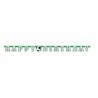 GUIRLANDE PERSONNALISABLE 3D FOOT HAPPY BIRTHDAY 213CM