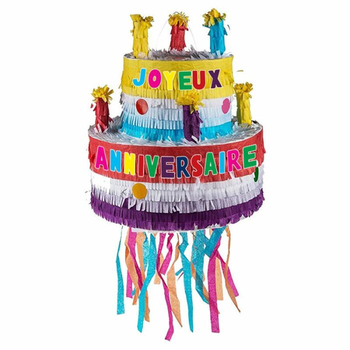 PINATA GATEAU JOYEUX ANNIVERSAIRE