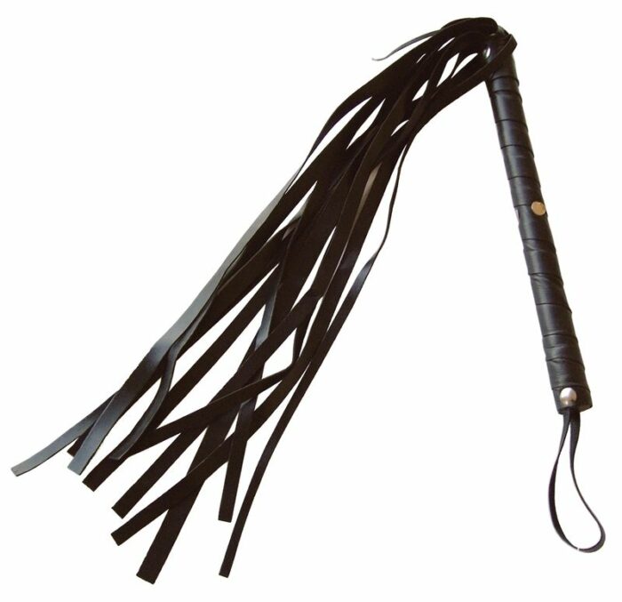 FOUET A LANIERES IMITATION CUIR