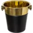 Seau A Champagne Petit Salon 23cm Noir Or